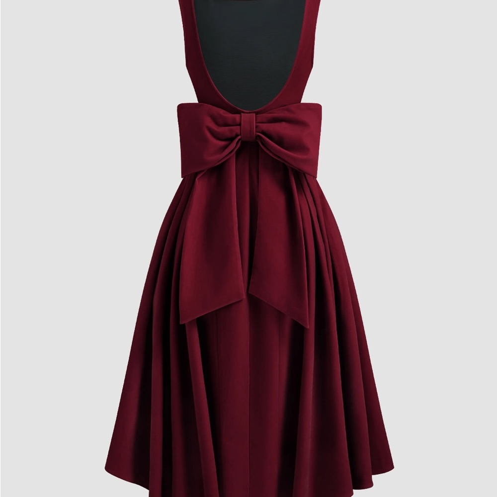 Cider Velvet Burgundy Dress - Picture 5 of 5